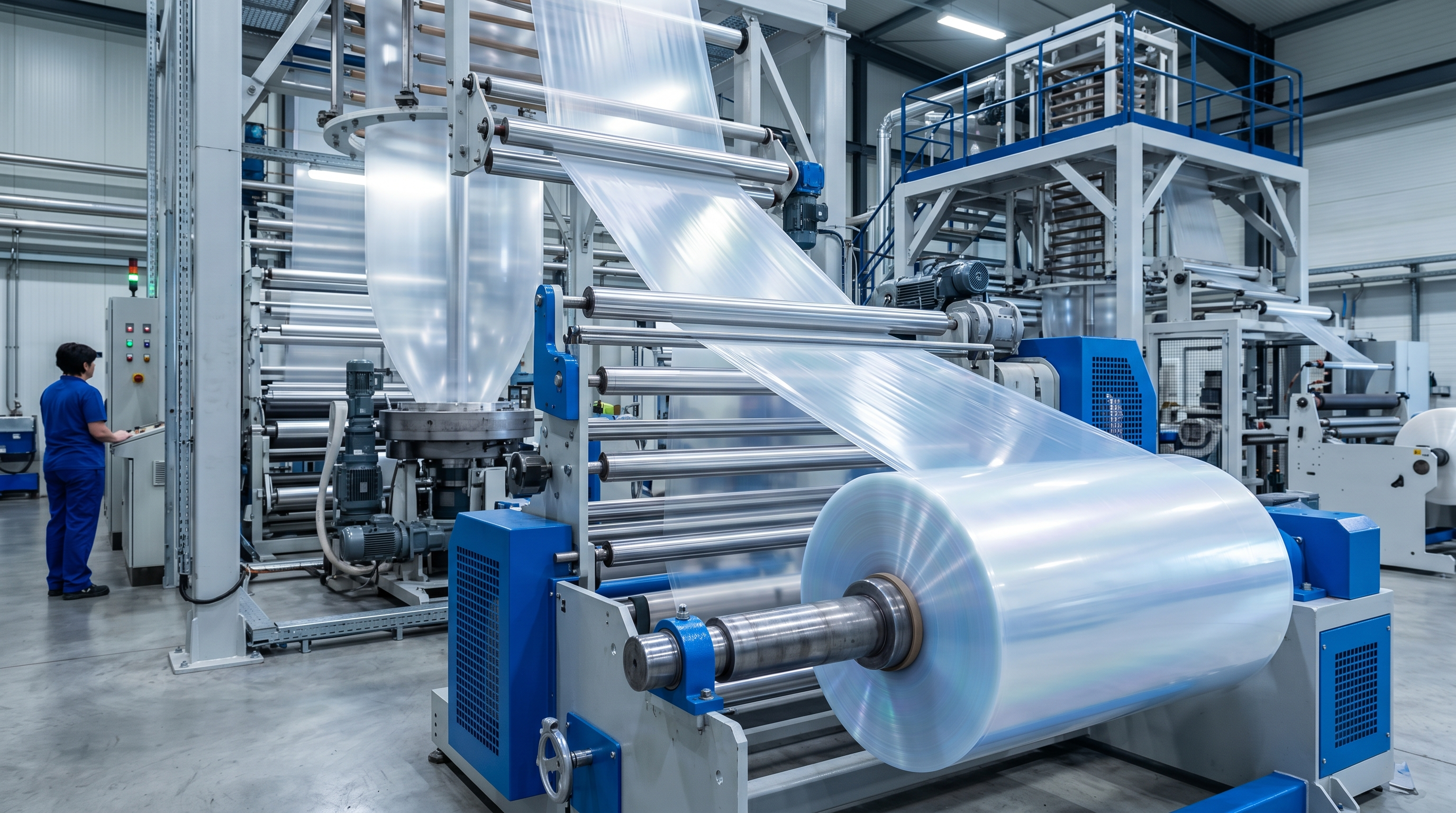 Mono-material flexible packaging film extrusion