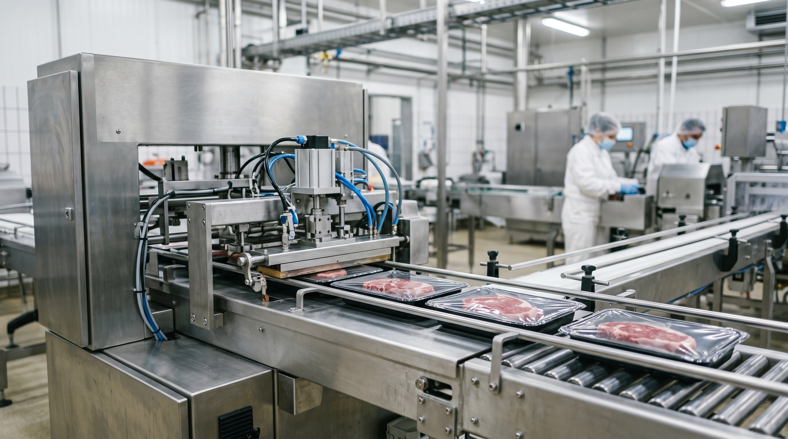 Modified atmosphere packaging tray sealer machine